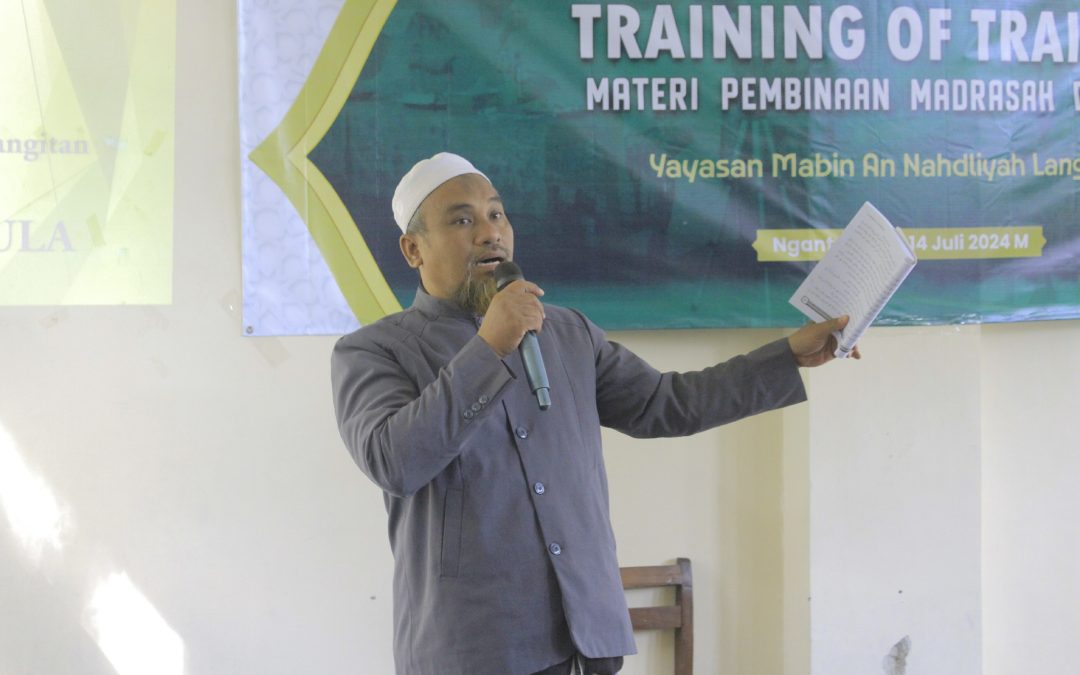 Training of trainer Madrasah Diniyah Mabin Langitan